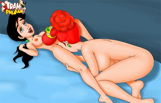 In this crazy Disney porn you ll enjoy Little Mermaid having lesbian sex 